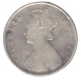 Silver Half Rupee Coin of Victoria Empress of Calcutta Mint of 1888.