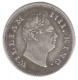 Silver  Quarter Rupee Coin of King William IIII of Bombay Mint of 1835.