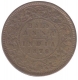 Copper Half Anna Coin of Victoria Queen of Calcutta Mint of 1876.