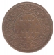 Copper Half Anna Coin of Victoria Queen of  Calcutta Mint of 1876.