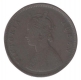 Copper Half Anna Coin of Victoria Queen Calcutta Mint of 1876.