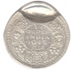 Error Silver Quarter Rupee Coin of King George VI of Bombay Mint of 1945.