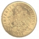 Gold Eight Florins  Coin of Austria of 1892.