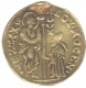 Gold zecchino Coin of Italy.