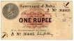 One Rupee Bank Note of King George V of Signed By  M M S Gubbay of 1917.