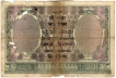 Hundred Rupee Bank Note of King George V of Signed by H Denning of Calcutta Mint of 1927.