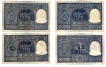 Hundred Rupees Bank Note of Signed by B Rama  Rau of Calcutta Circle of Republic INDIA .