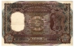 Thousand Rupees Bank Note of Signed by  N C Sengupta of  Bombay of Republic INDIA.