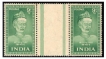 Gutter Pair Nine Pice Stamp of  Kabir of 1952.