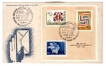 FDC of Union Postal Universal with UPU of Miniature Sheet of with Cover of 1974.