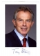 Autograph of Tony Blair of  Ex Prime Minister of UK.