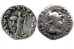 Silver Drachma Coins of Apollodotus II and Menander I of Indo Greeks.