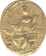 Gold Dinar Coin of Vasudeva I of Kushan Dynasty.