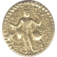 Gold Dinar Coin of Vasudeva I of Kushan Dynasty.