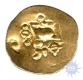 Gold Double Fanam Coin of Imperial Gangas of Orissa.