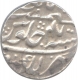 Silver Rupee of Auranzeb Alamgir of Lakhnau Mint.