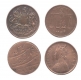 Copper Half Annas of British India.