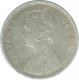 Silver One Rupee Coin of Victoria Empress of Bombay Mint of 1862.