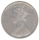 Silver One Rupee Coin of Victoria Queen of No Mint Mark of 1874.