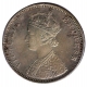 Silver One Rupee Coin of Victoria Queen of Bombay Mint of 1877.