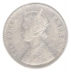 Silver One Rupee Coin of Victoria Queen of Bombay Mint of 1878.