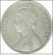 Silver One Rupee Coin of Victoria Queen of Bombay Mint of 1881.