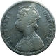 Silver One Rupee Coin of Victoria Queen of Bombay Mint of 1885.