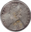 Silver One Rupee Coin of Victoria Empress of Bombay Mint of 1892.