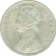 Silver One Rupee Coin of Victoria Queen of Bombay Mint of 1897.