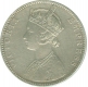 Silver One Rupee Coin of Victoria Empress of Calcutta Mint of 1898.