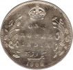 Silver One Rupee Coin of King Edward VII of 1909.