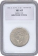 Silver One Rupee Coin of King George VI of 1940.