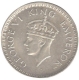 Silver One Rupee Coin of Victoria Empress of Bombay Mint of 1943.