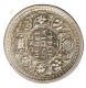 Silver One Rupee Coin of King George VI of Bombay Mint of 1944.