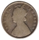 Silver One Rupee Coin of Victoria Empress of Calcutta Mint of 1878.