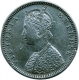 Silver One Rupee Coin of Victoria Empress of Bombay Mint of 1881.