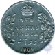 Silver Two Anna Coin of King Edward VII of Calcutta Mint of 1909.