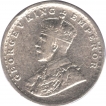 Silver Two Anna Coin of King Edward VI of Calcutta Mint of 1911.