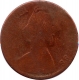 Copper Quarter Anna of Victoria Empress of Calcutta Mint of 1898.