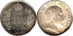 Silver Half and One Fourth Rupees of King Edward VII of Bombay and Calcutta  Mint of 1905 and 1907.