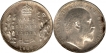 Silver Half and One Fourth Rupees of King Edward VII of Bombay and Calcutta  Mint of 1905 and 1907.