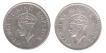 Silver One Rupee(2) of King George VI of Bombay and Calcutta Mint of 1938.