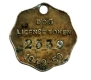 Dog Licence Token of 1949-50.