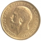 Gold Sovereign Coin of King George V of  London Mint of 1918.