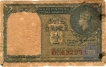 One Rupee Bank Note of King George VI Signed by C.E Jones of 1947.