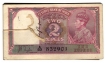 Two Rupees Bank Note of King George VI Signed by J.B. Taylor of 1943.