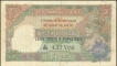 Five Rupees Bank Note of King George V Burma Signed by J.W. Kelly of 1937.