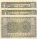 3 Notes of Hyderabad State of One Rupee of 1946.