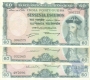 Sixty Escudos Bank Note of Banco Nacional Ultramarino of Indo Portuguese of 1959.