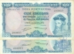 Hundred Escudos Bank Note of Banco Nacional Ultramarino of Indo Portuguese.